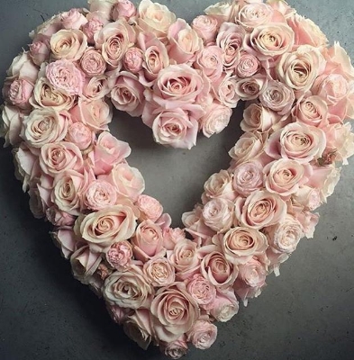 Pink Avalanche Rose Heart