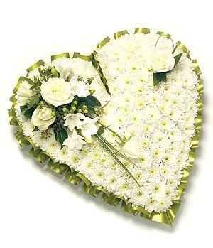 Traditional Green and White Heart