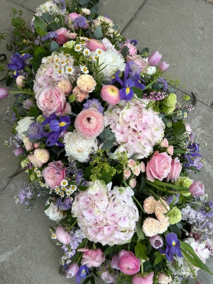 Country Garden Casket Spray