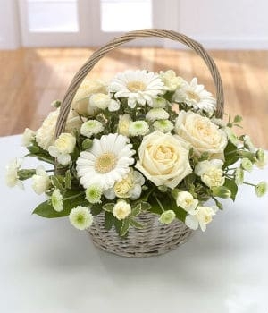 Traditional White Basket