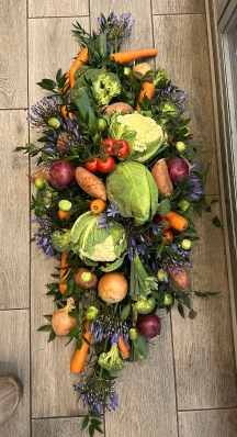 Vegetable Garden Casket Spray