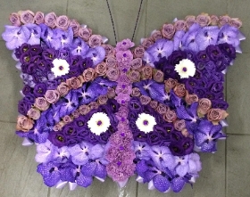 Purple Orchid Butterfly Tribute