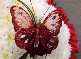 Red Butterfly Heart