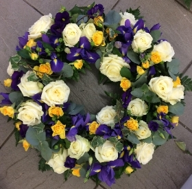 Yellow and Purple Wreath