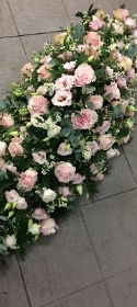 Pink Mondial Rose Coffin Spray