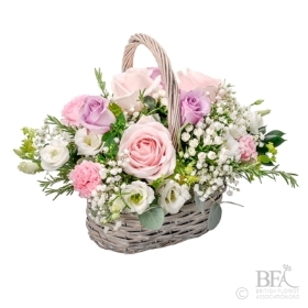 Pastel Blush Basket