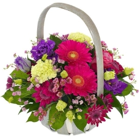 Vibrant Blush Basket