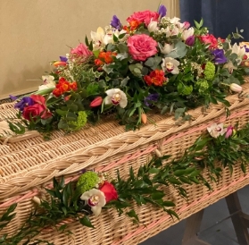 Country Garden Casket Spray and Garland